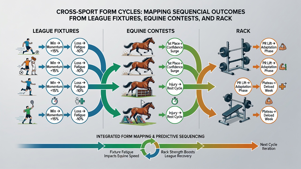 Dashboard interface displaying subscription tier options with integrated form cycle visualizations for multiple sports