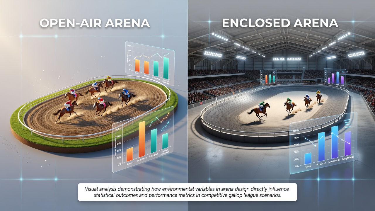 Close-up view of tennis court surfaces alongside racing track materials and stadium pitch sections