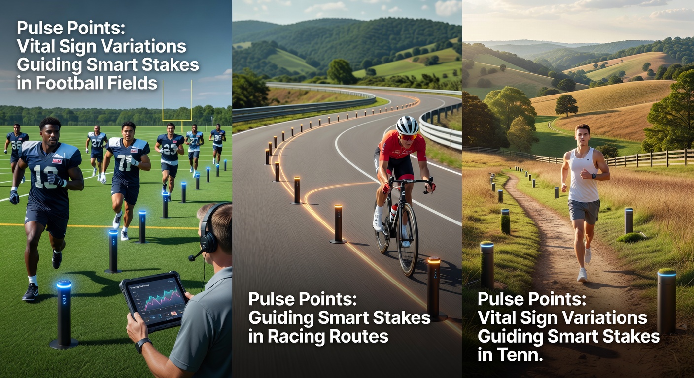 Detailed view of sensor data displays used by analysts to assess vital sign trends in competitive sports