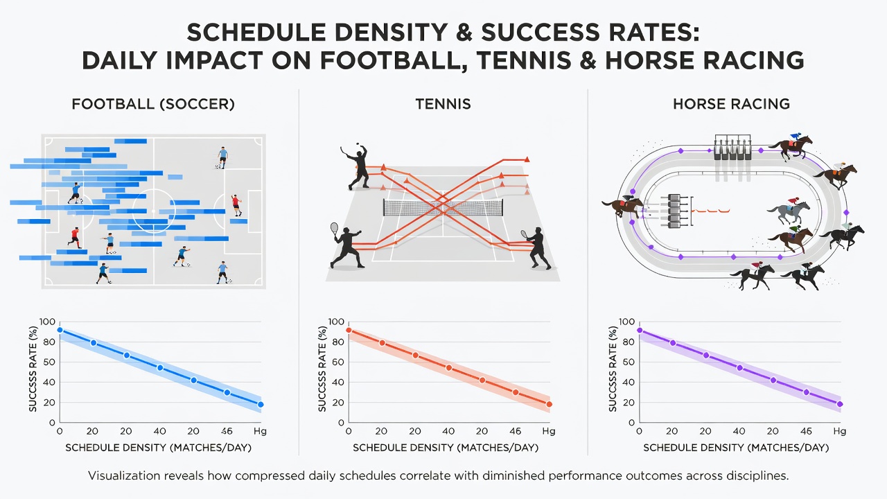 Data charts illustrating recovery intervals and success rate changes in multi-sport betting scenarios