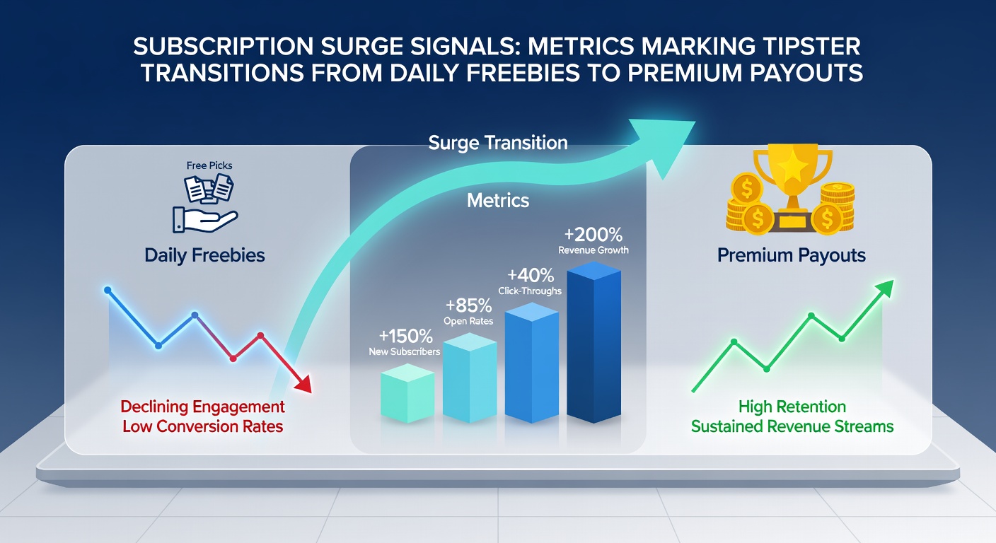 Tipster dashboard displaying subscription growth charts for soccer, steeplechase, and tennis premium services